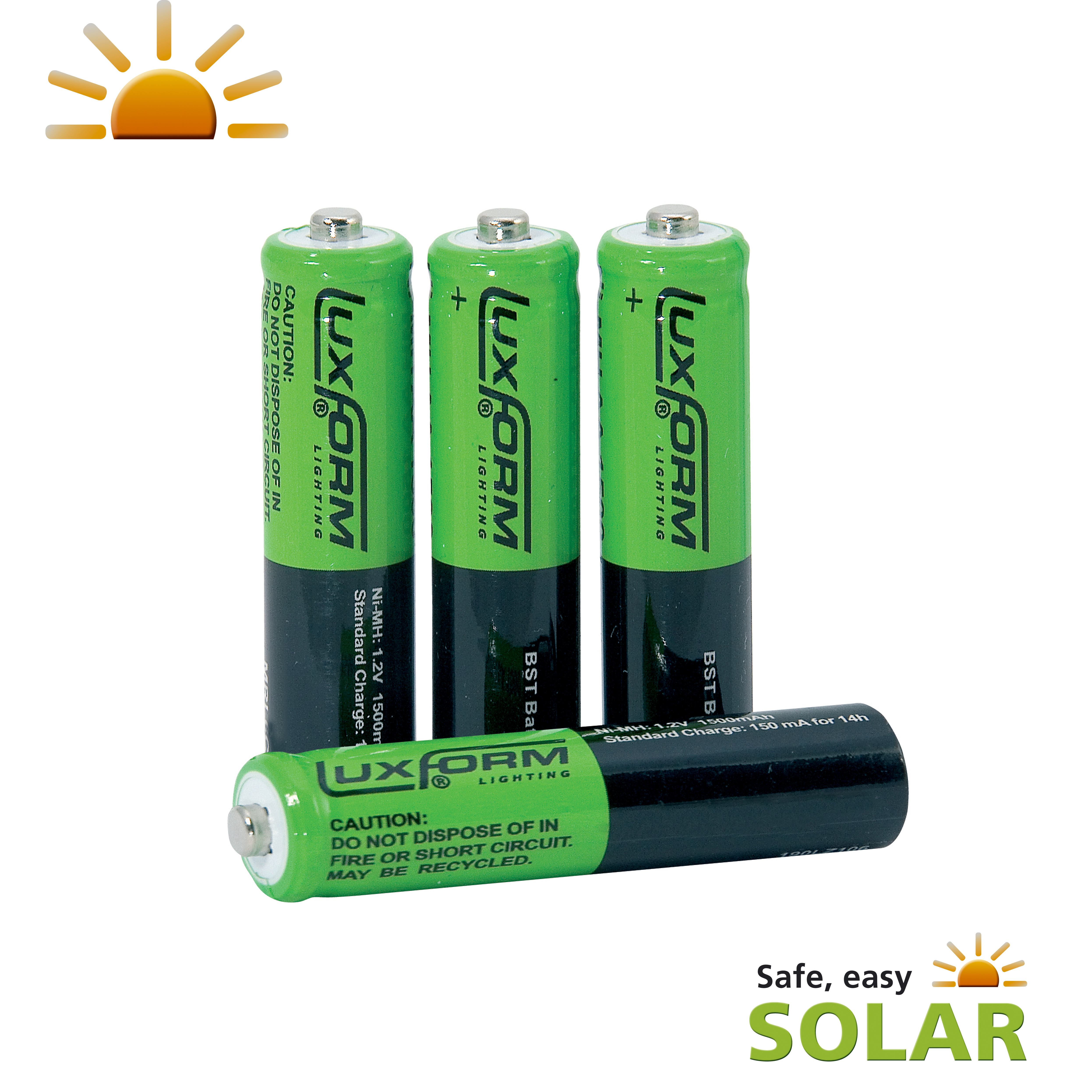 Solar 4x Rechargeable battery AAA